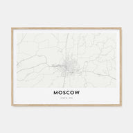 Moscow, Idaho Map Landscape Poster
