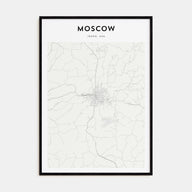 Moscow, Idaho Map Portrait Poster