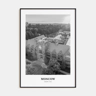Moscow, Idaho Portrait B&W Poster