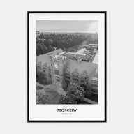 Moscow, Idaho Portrait B&W Poster