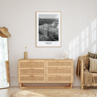 Moscow, Idaho Portrait B&W Poster