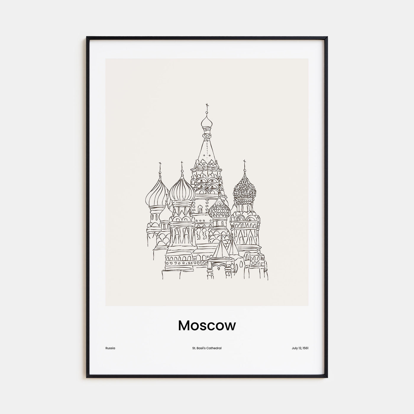 Moscow, Russia Drawn No 1 Poster