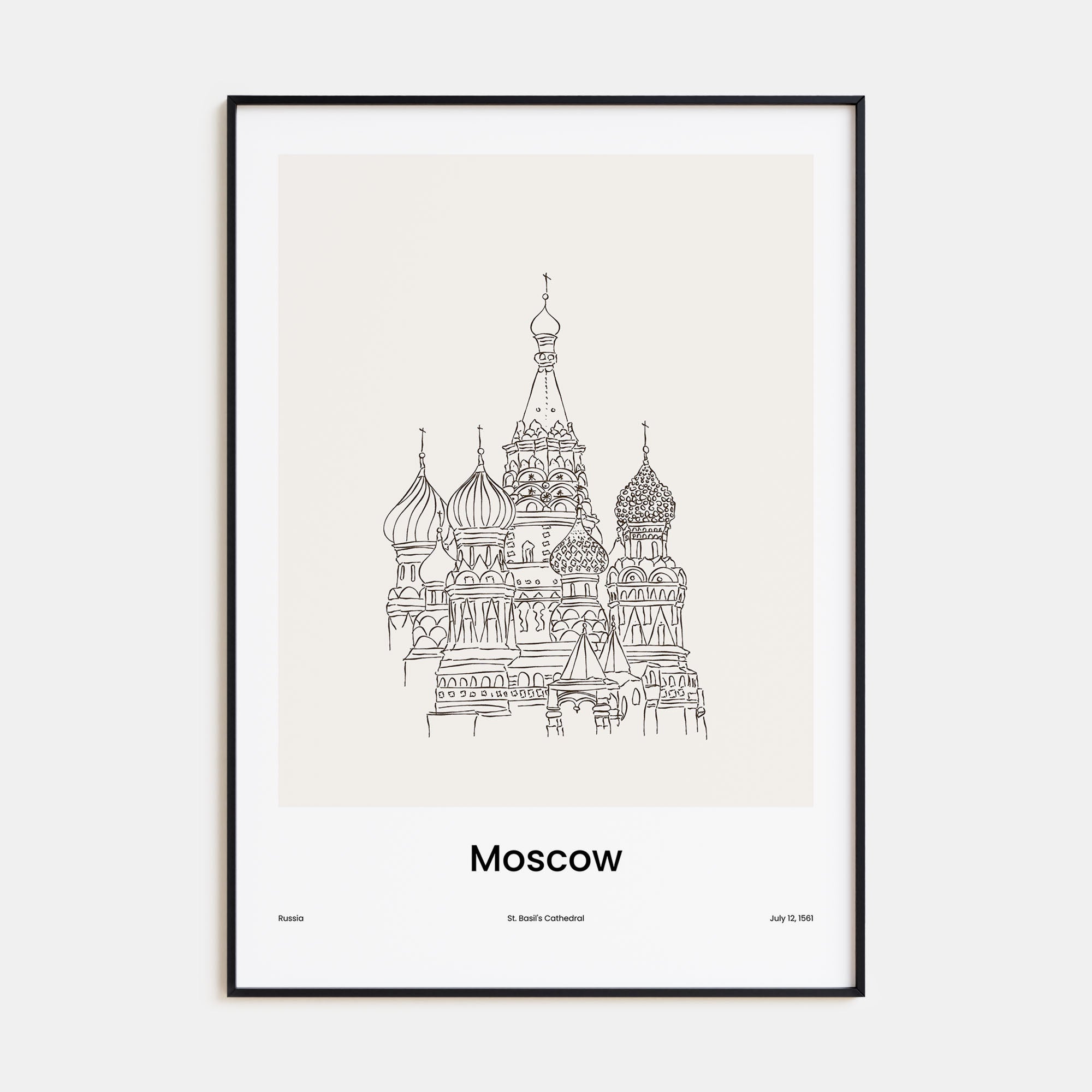 Moscow, Russia Drawn No 1 Poster