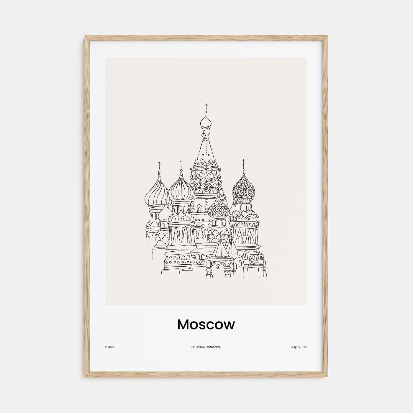Moscow, Russia Drawn No 1 Poster