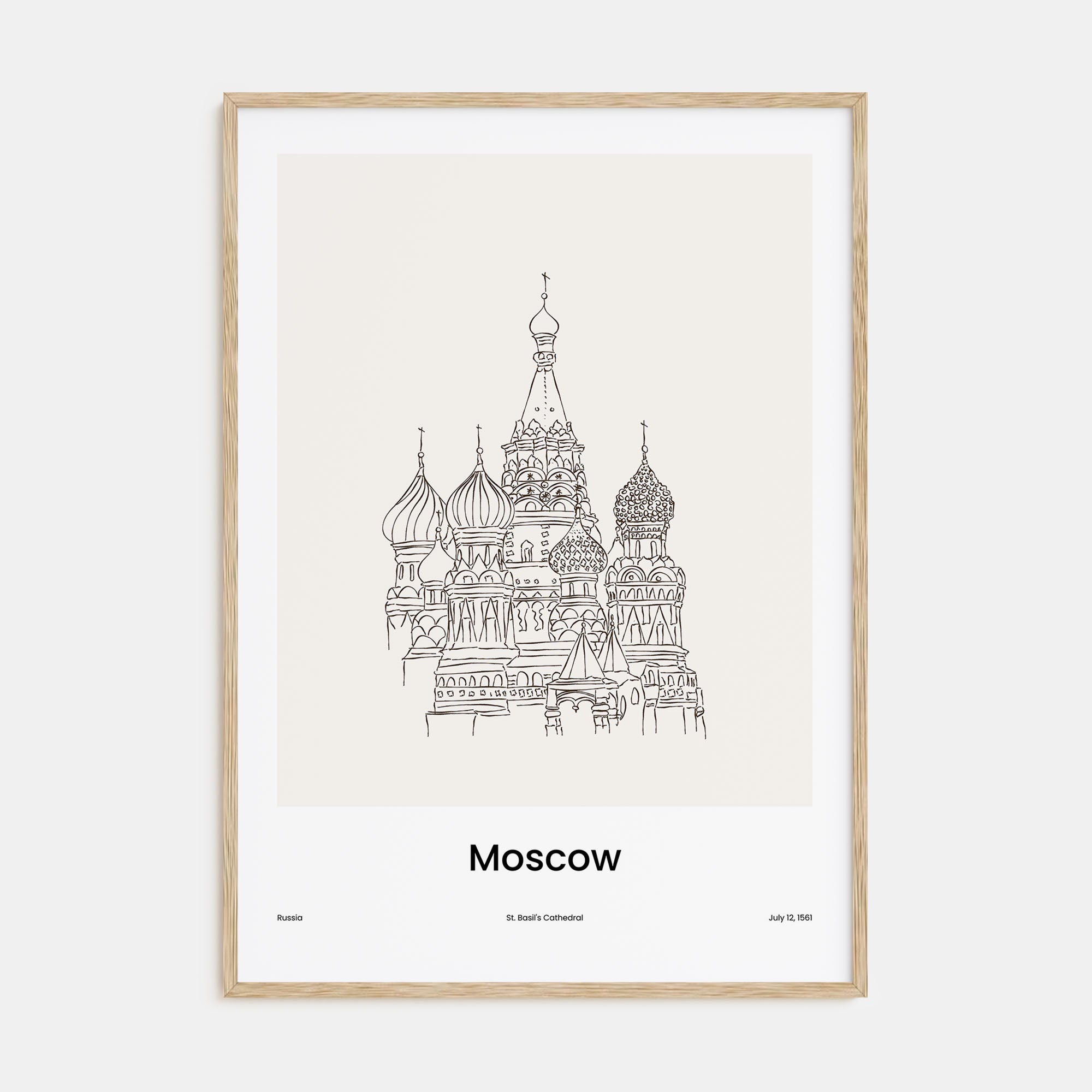 Moscow, Russia Drawn No 1 Poster