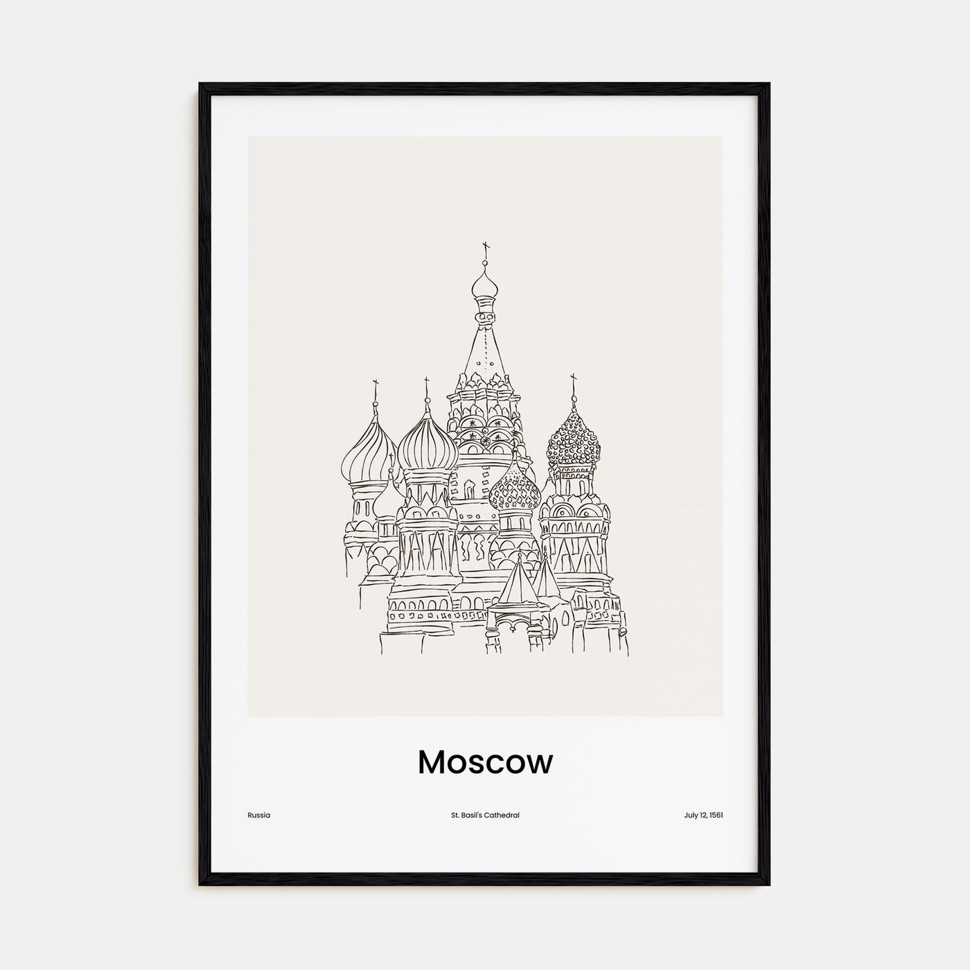 Moscow, Russia Drawn No 1 Poster