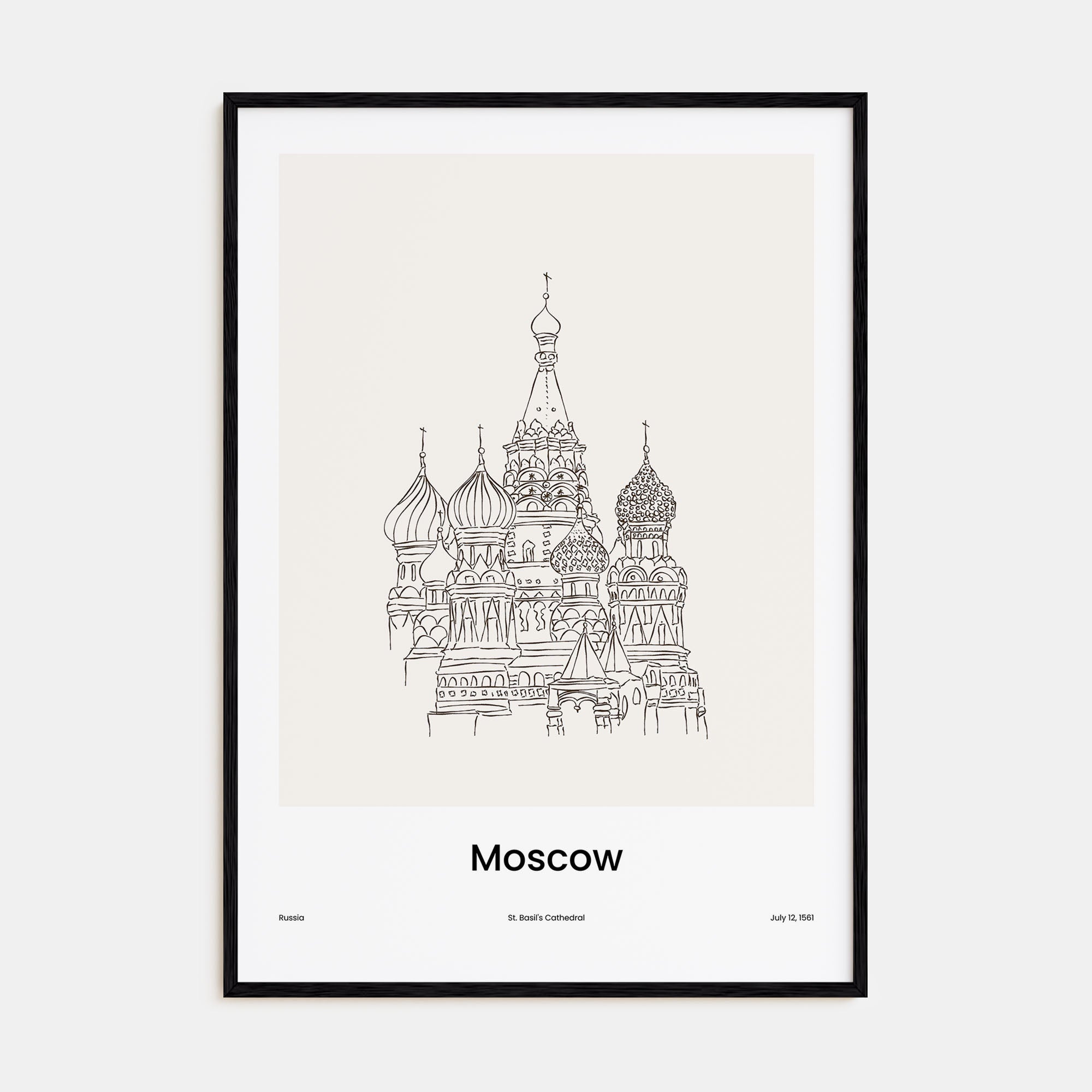 Moscow, Russia Drawn No 1 Poster