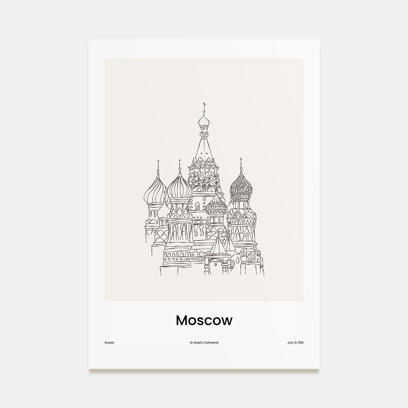 Moscow, Russia Drawn No 1 Poster