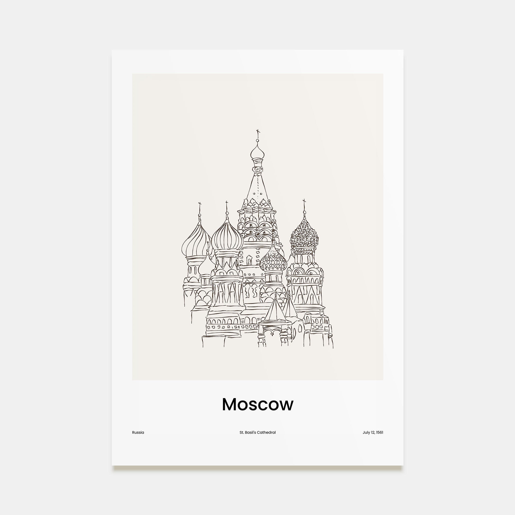 Moscow, Russia Drawn No 1 Poster
