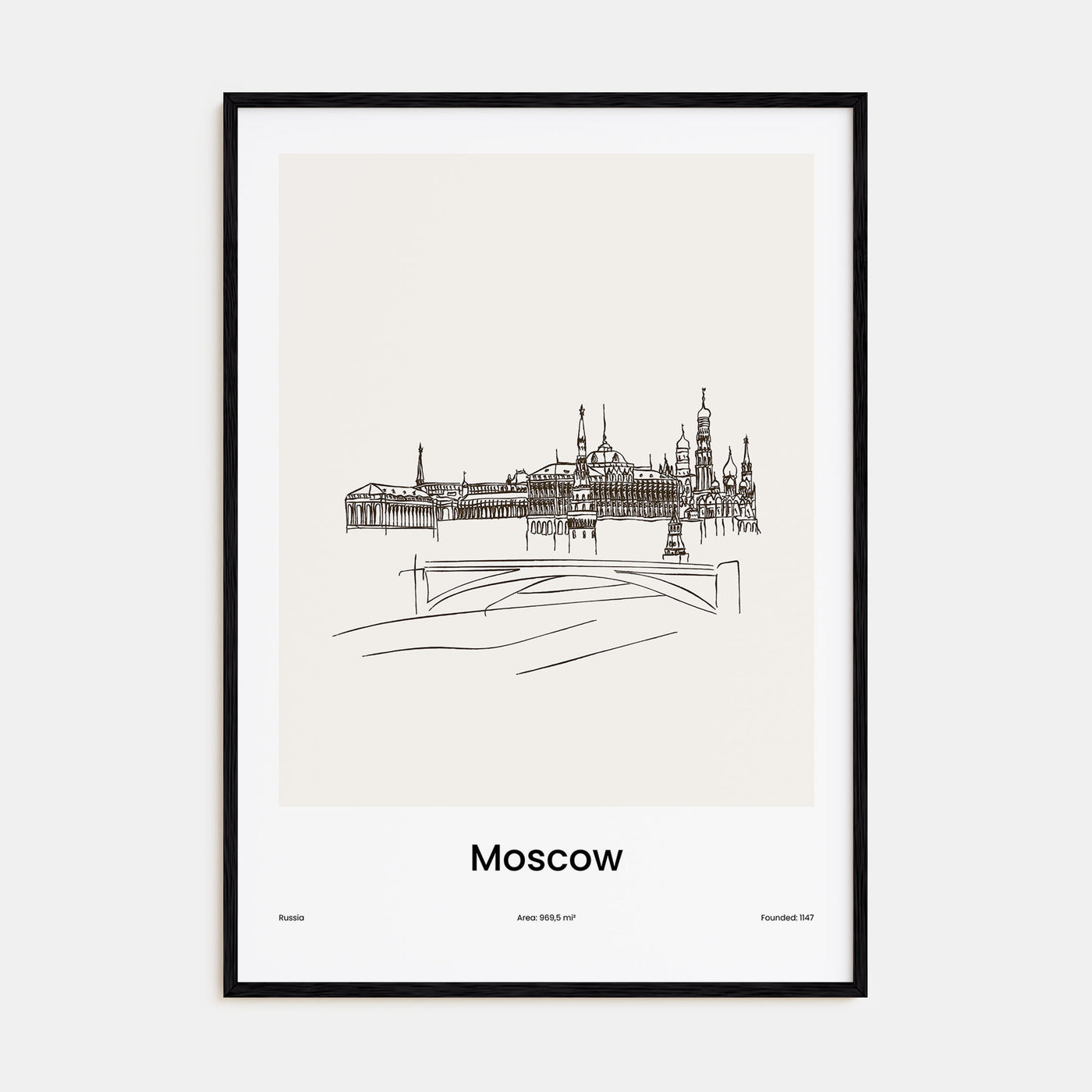 Moscow, Russia Drawn No 2 Poster