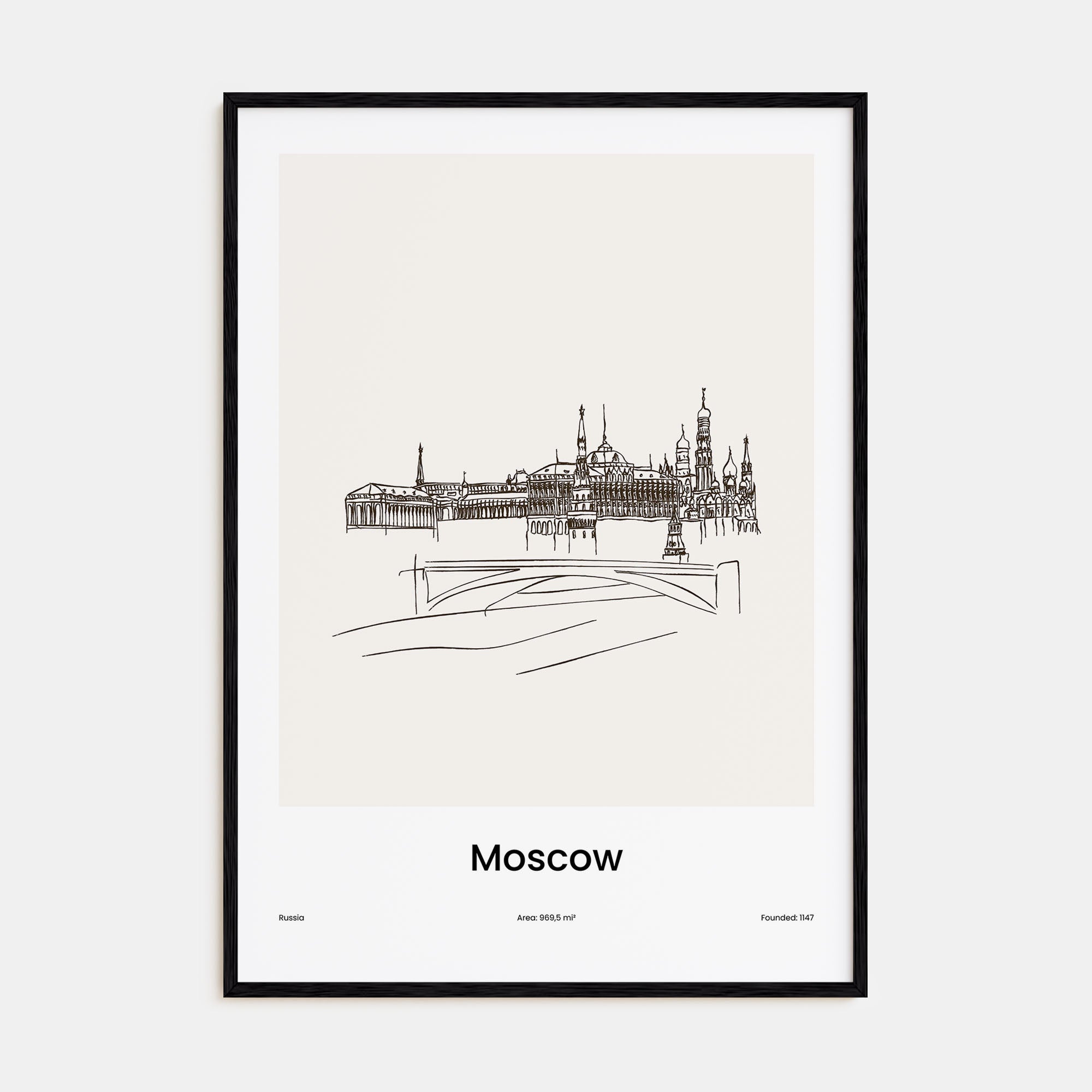 Moscow, Russia Drawn No 2 Poster