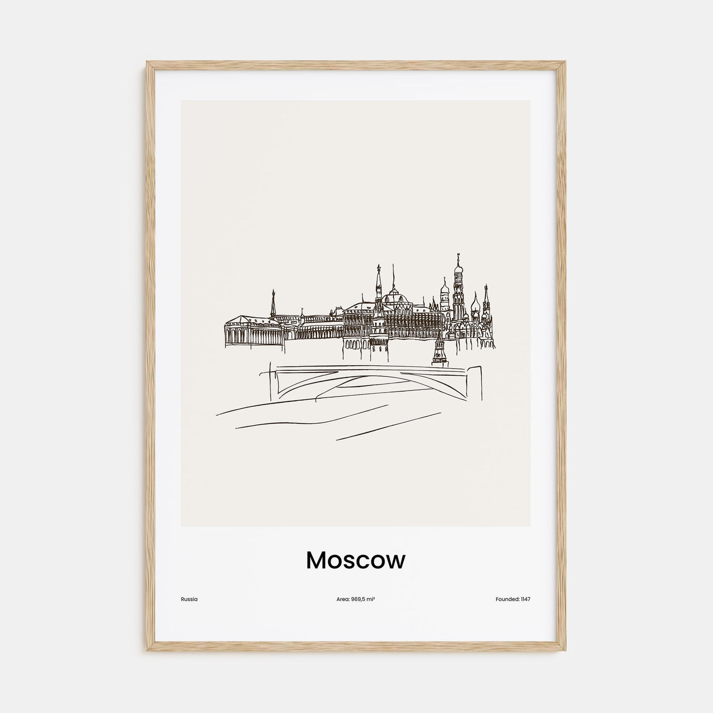 Moscow, Russia Drawn No 2 Poster