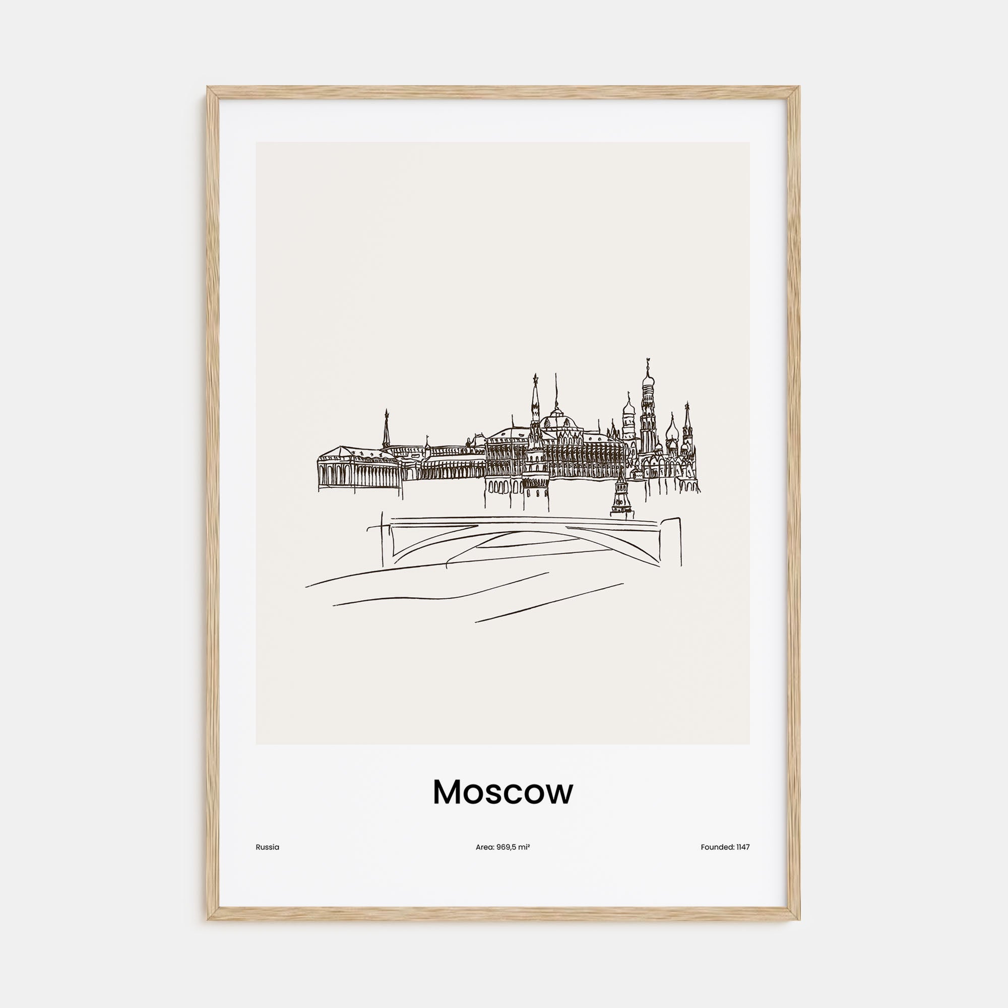 Moscow, Russia Drawn No 2 Poster
