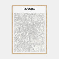 Moscow, Russia Map Portrait Poster