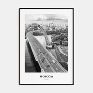 Moscow, Russia Portrait B&W No 1 Poster