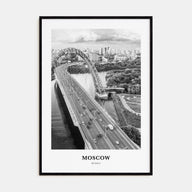 Moscow, Russia Portrait B&W No 1 Poster