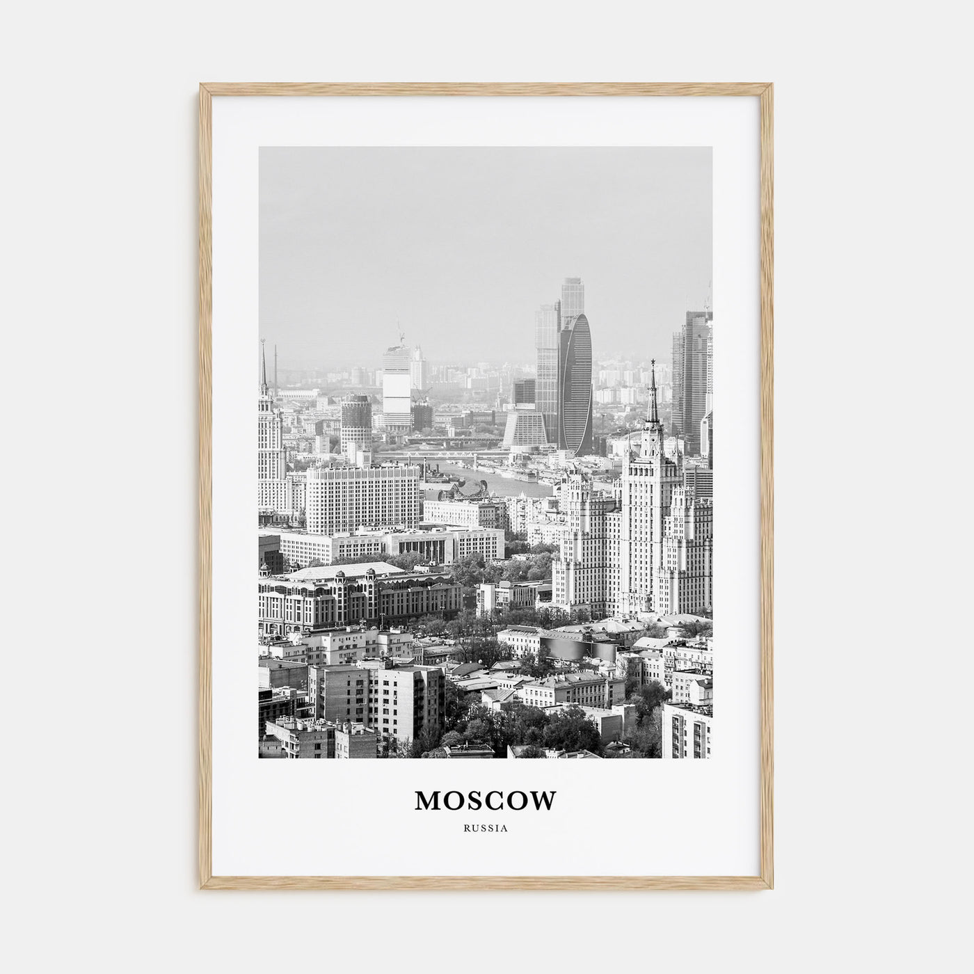 Moscow, Russia Portrait B&W No 2 Poster