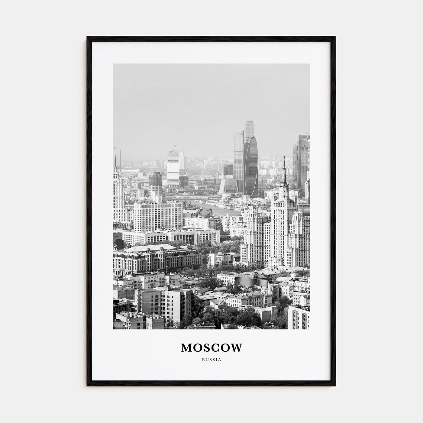 Moscow, Russia Portrait B&W No 2 Poster