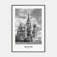 Moscow, Russia Portrait B&W No 3 Poster
