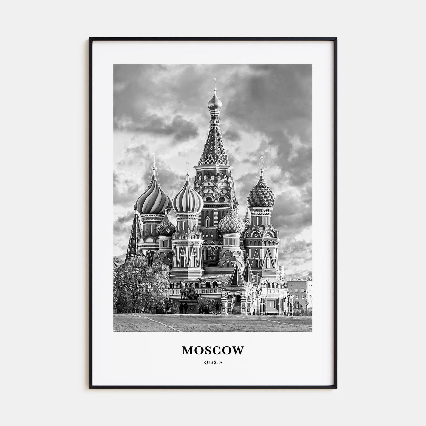 Moscow, Russia Portrait B&W No 3 Poster