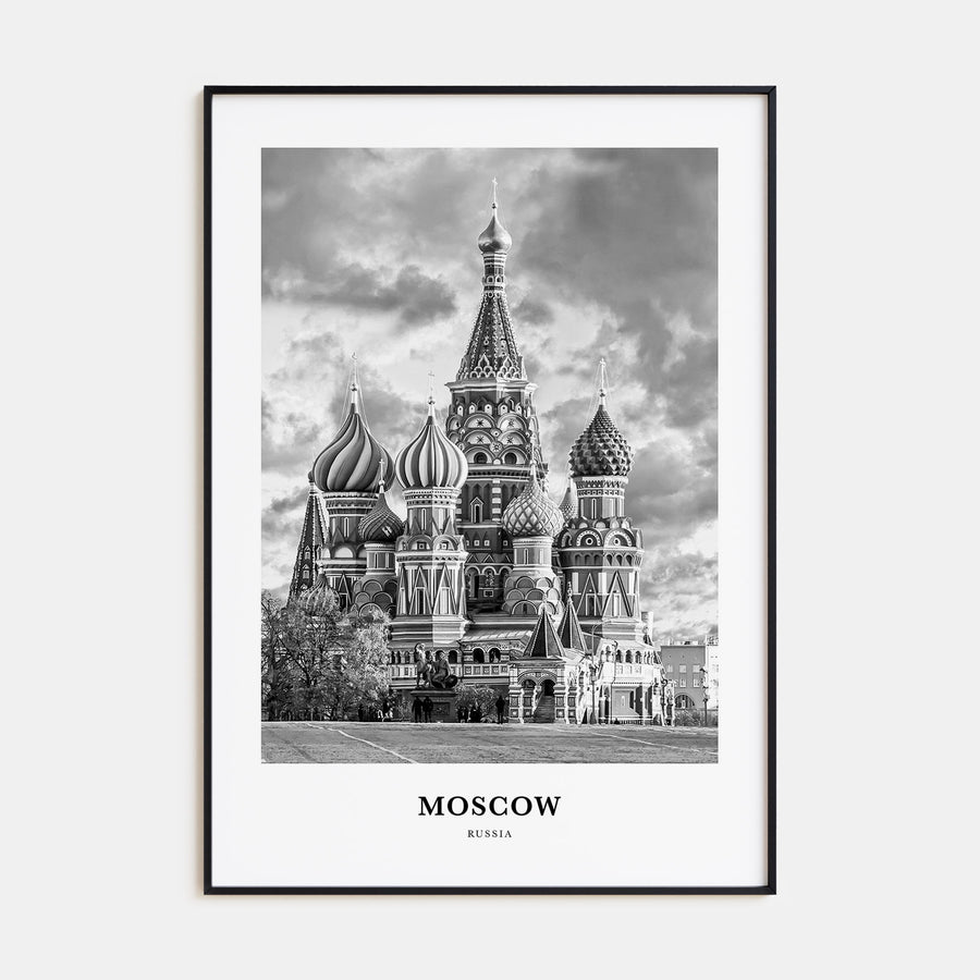 Moscow, Russia Portrait B&W No 3 Poster