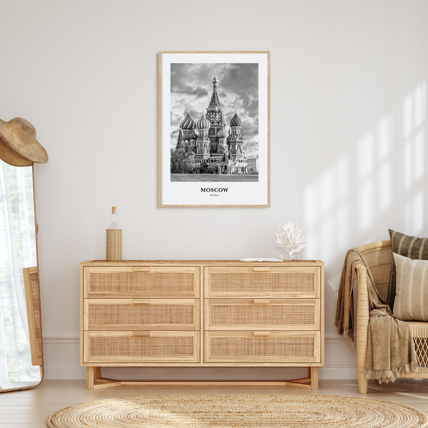 Moscow, Russia Portrait B&W No 3 Poster