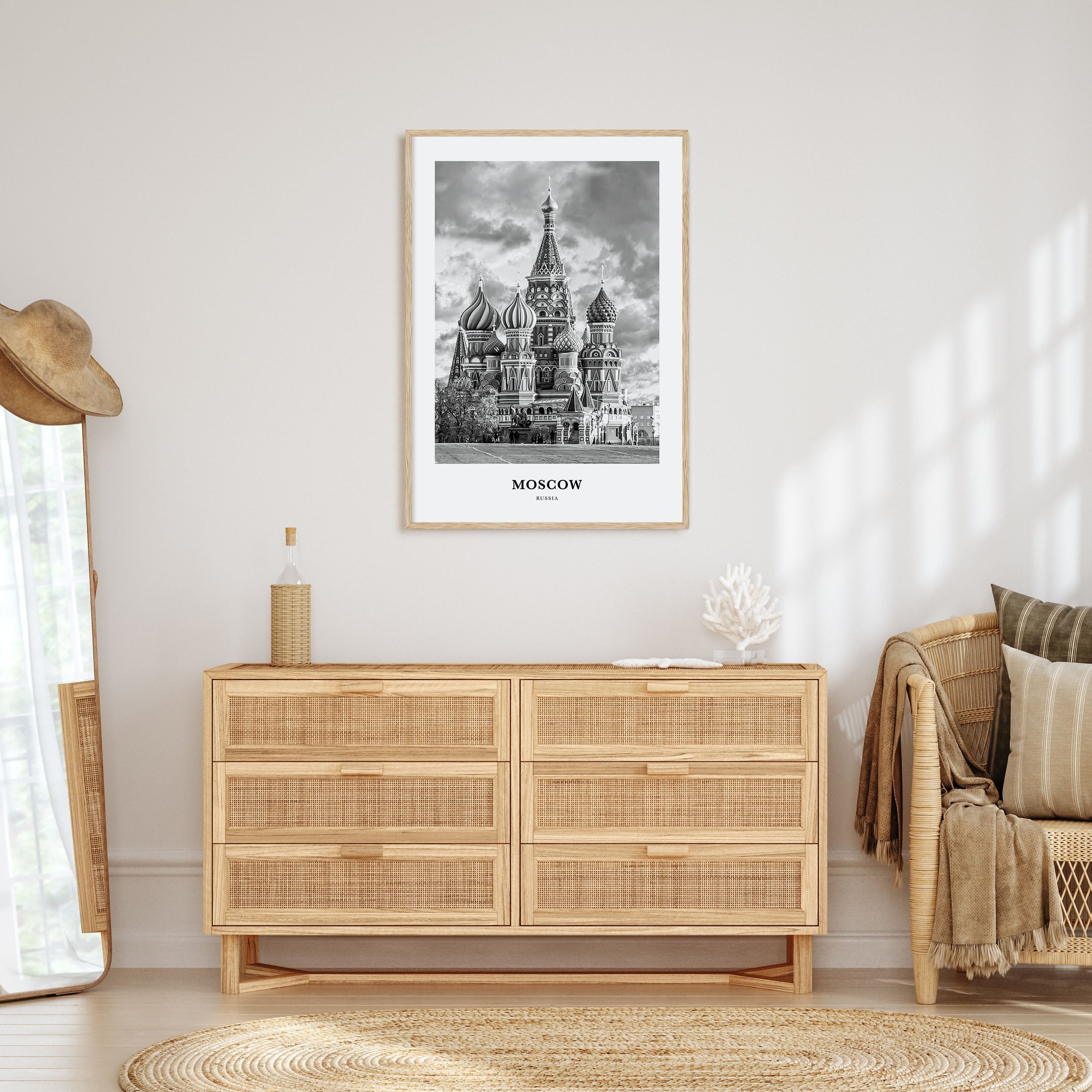 Moscow, Russia Portrait B&W No 3 Poster