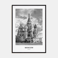 Moscow, Russia Portrait B&W No 3 Poster