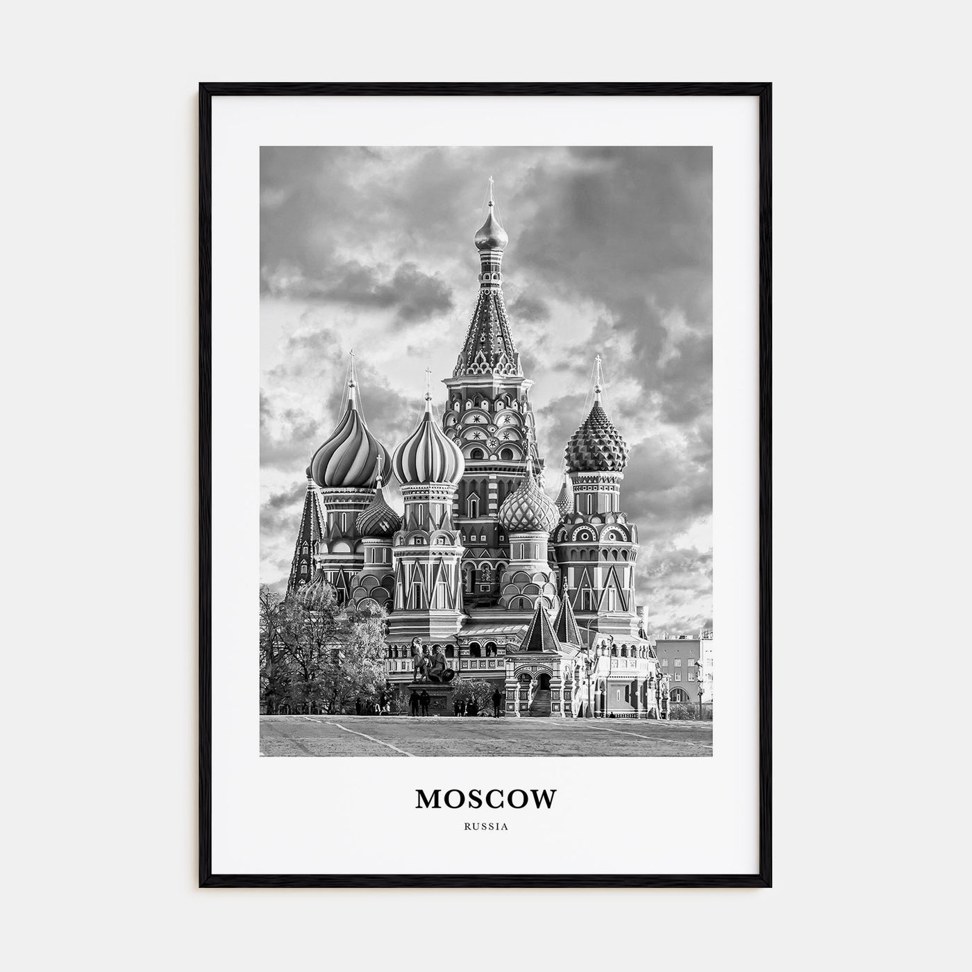 Moscow, Russia Portrait B&W No 3 Poster