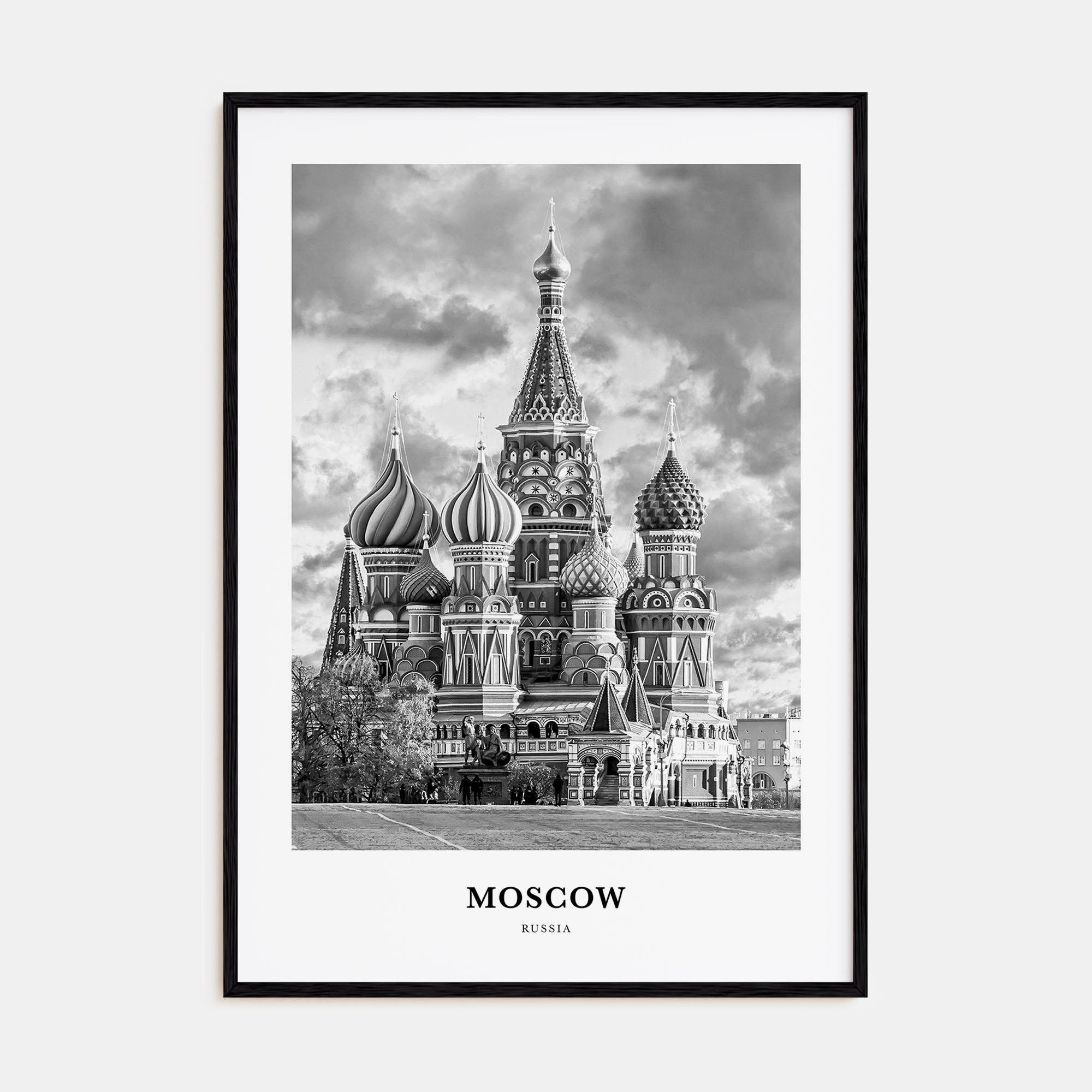 Moscow, Russia Portrait B&W No 3 Poster