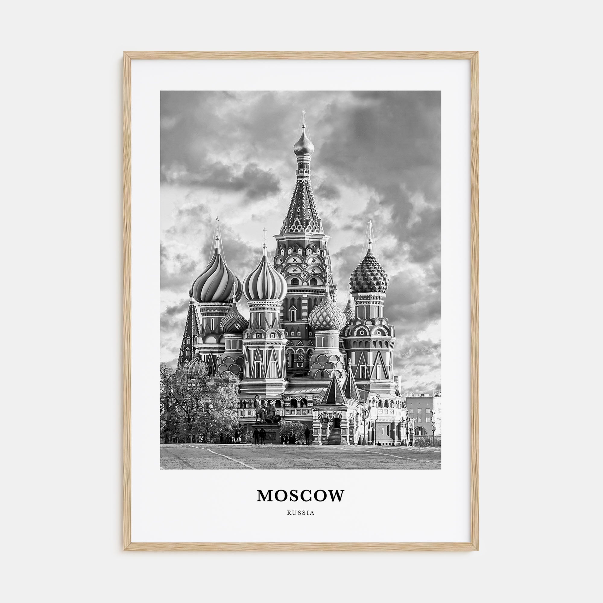 Moscow, Russia Portrait B&W No 3 Poster
