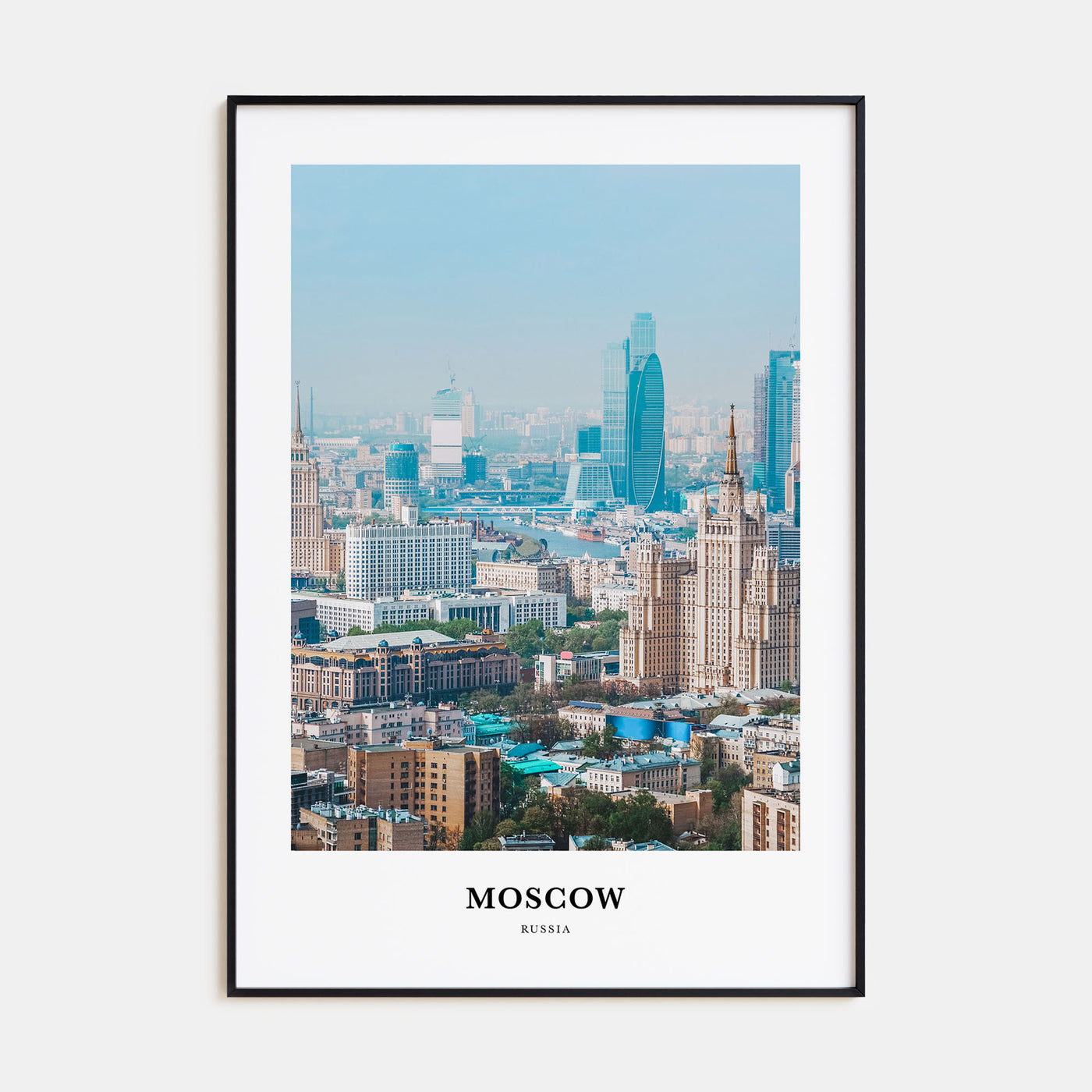 Moscow, Russia Portrait Color No 2 Poster
