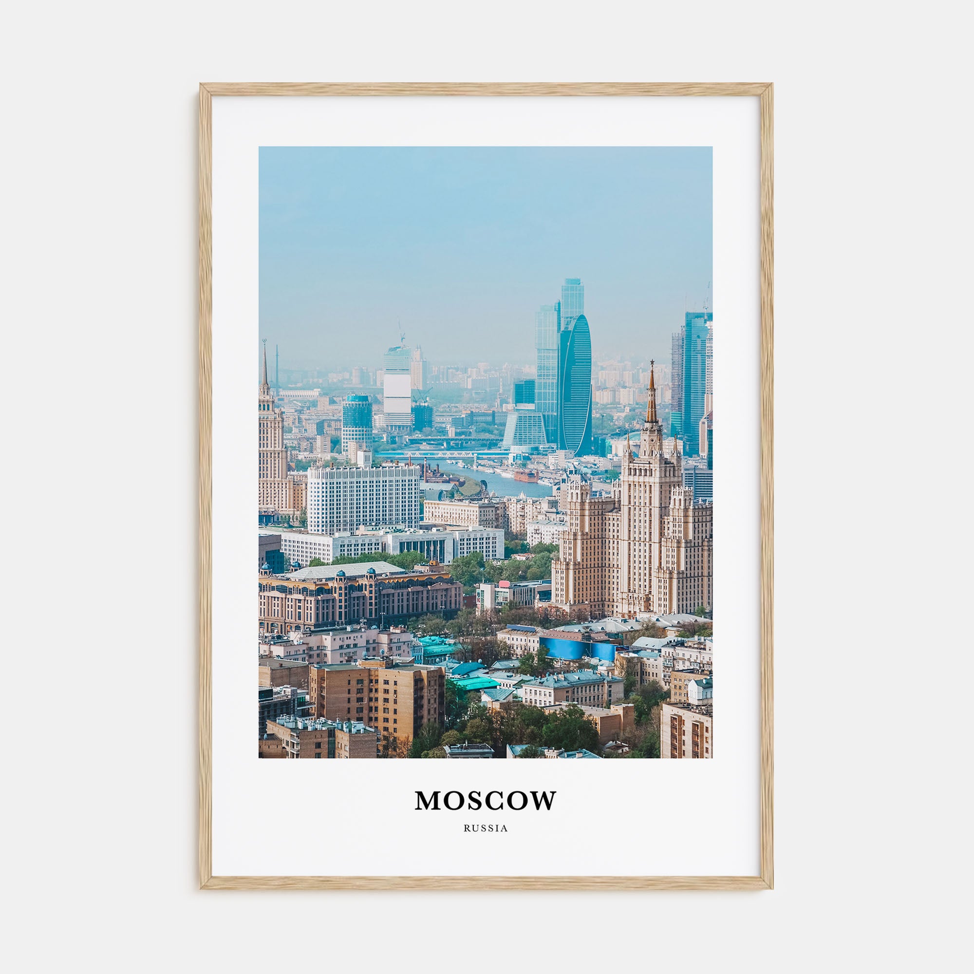 Moscow, Russia Portrait Color No 2 Poster