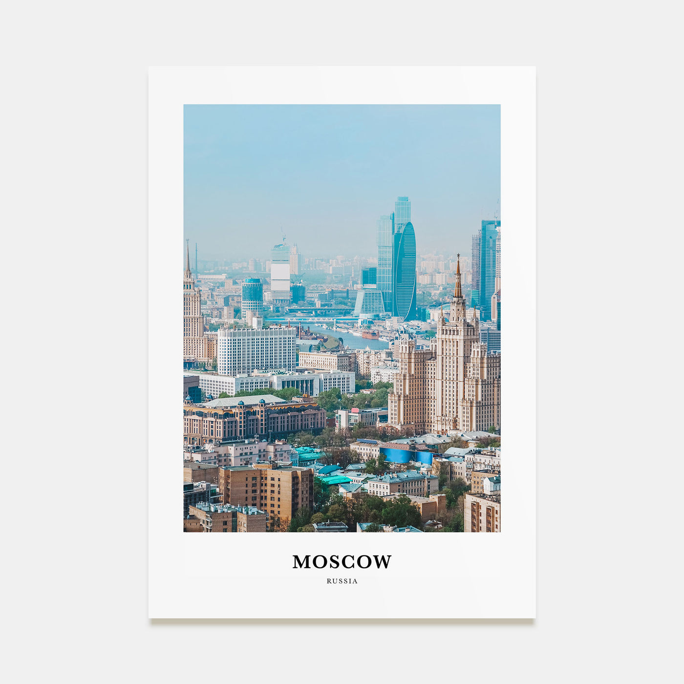 Moscow, Russia Portrait Color No 2 Poster