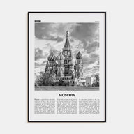 Moscow, Russia Travel B&W No 1 Poster