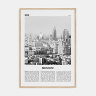 Moscow, Russia Travel B&W No 2 Poster