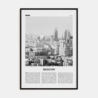 Moscow, Russia Travel B&W No 2 Poster