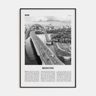 Moscow, Russia Travel B&W No 3 Poster