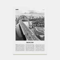 Moscow, Russia Travel B&W No 3 Poster