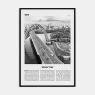 Moscow, Russia Travel B&W No 3 Poster