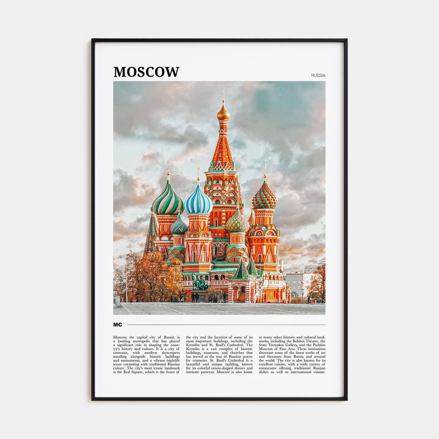Moscow, Russia Travel Color No 1 Poster