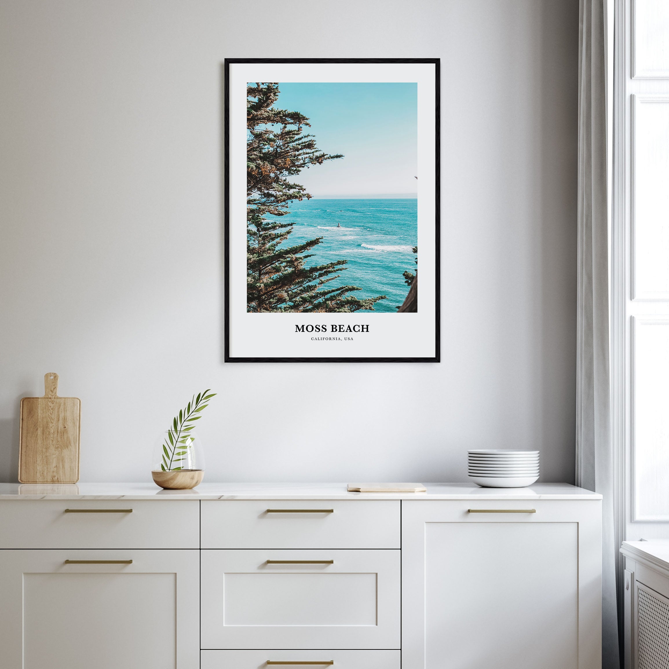 Moss Beach Portrait Color Poster