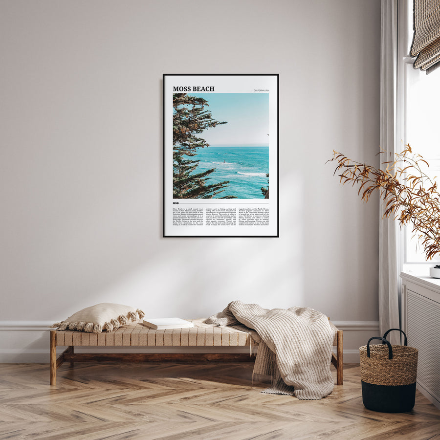 Moss Beach Travel Color Poster