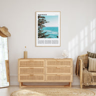 Moss Beach Travel Color Poster