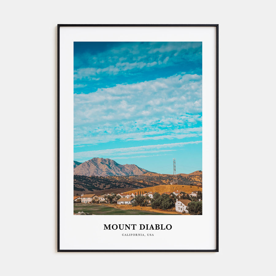 Mount Diablo Portrait Color Poster