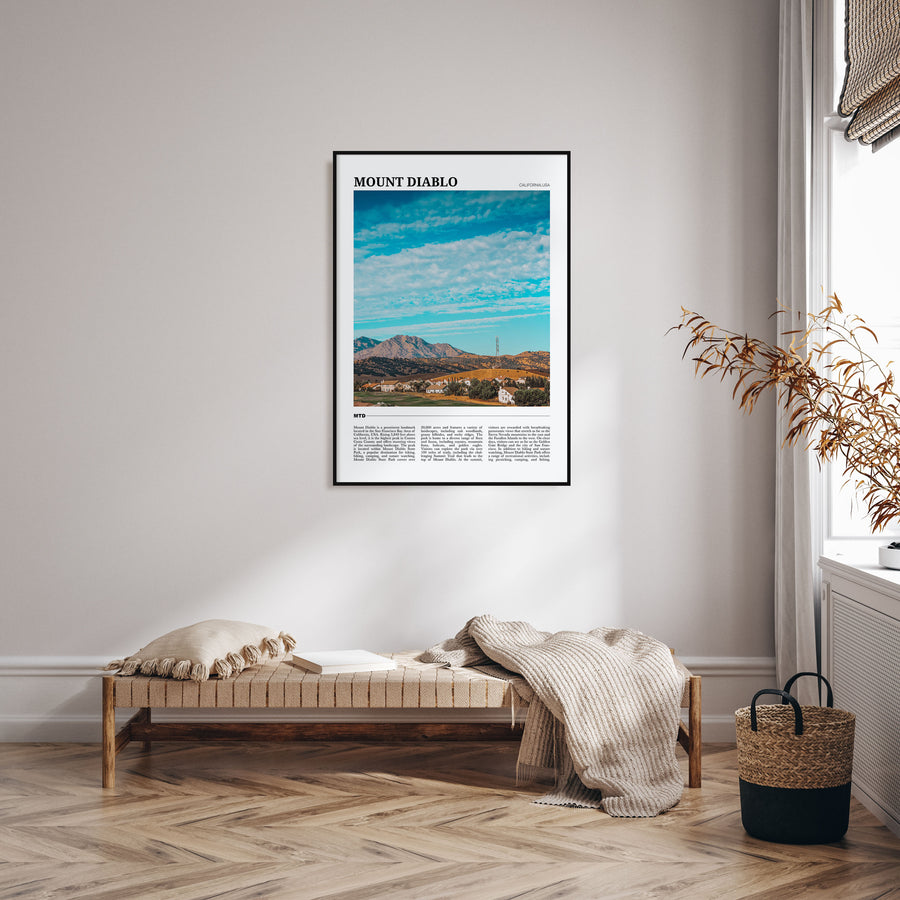 Mount Diablo Travel Color Poster