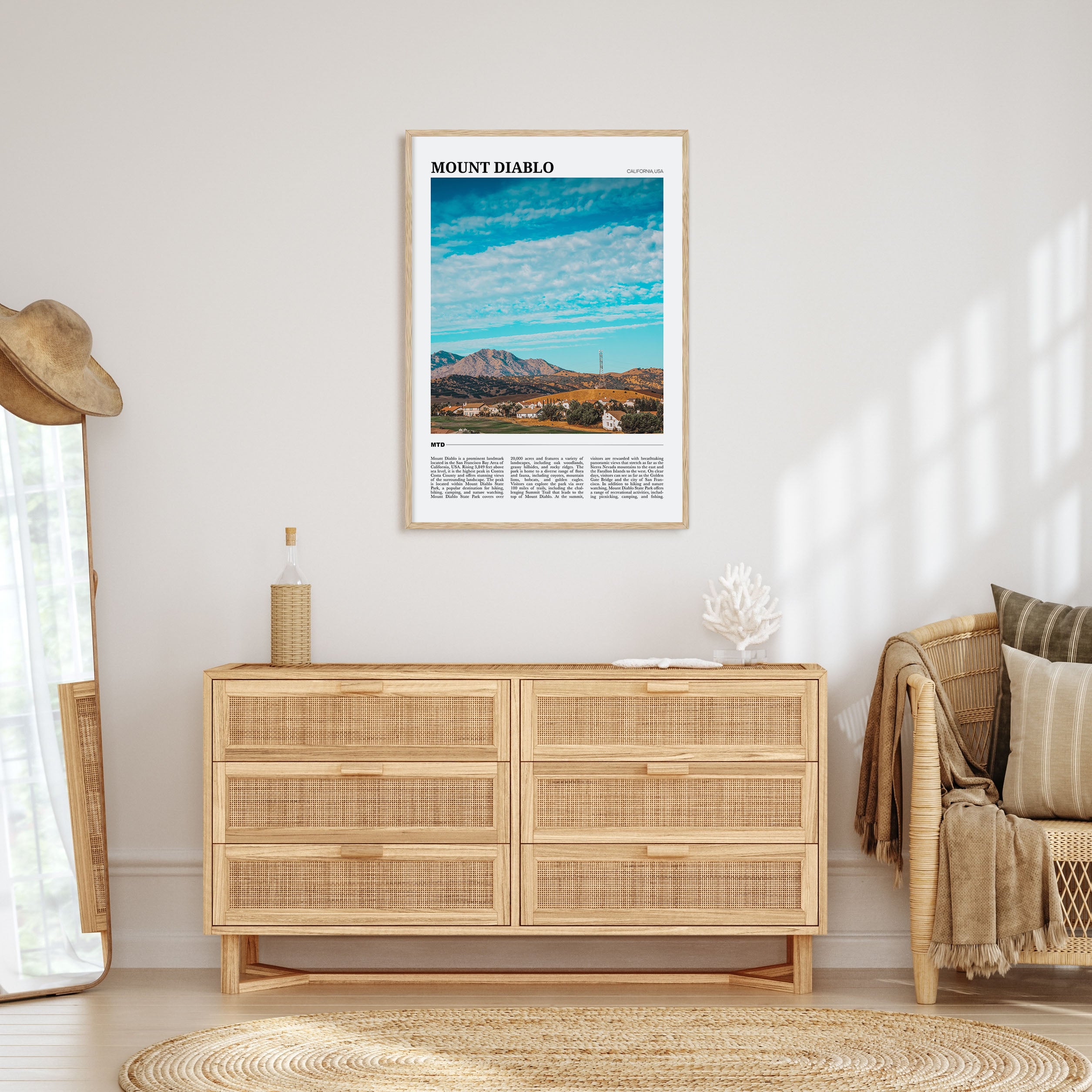 Mount Diablo Travel Color Poster