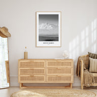 Mount Elbrus Portrait B&W Poster