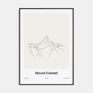Mount Everest Drawn Poster