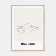 Mount Everest Drawn Poster